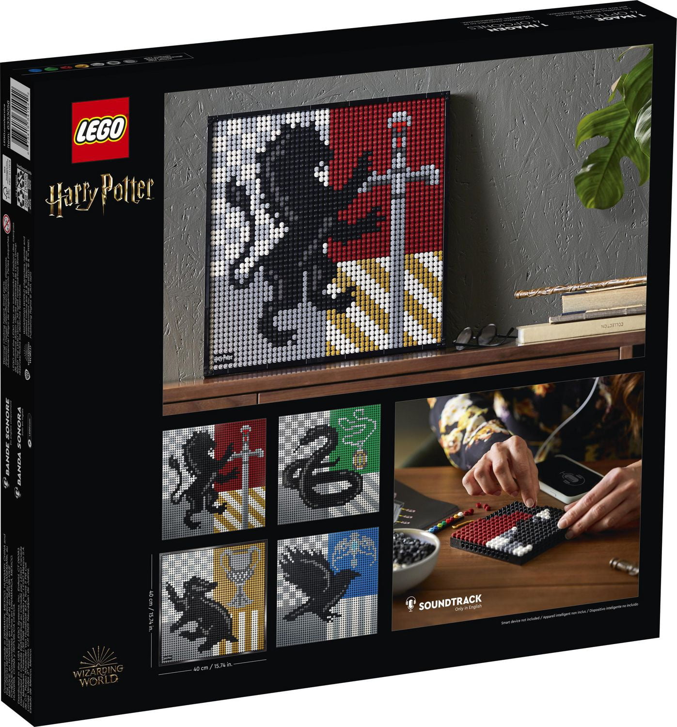 LEGO Art Harry Potter Hogwarts Crests 31201 Toy Building Kit (4,249 Pieces)