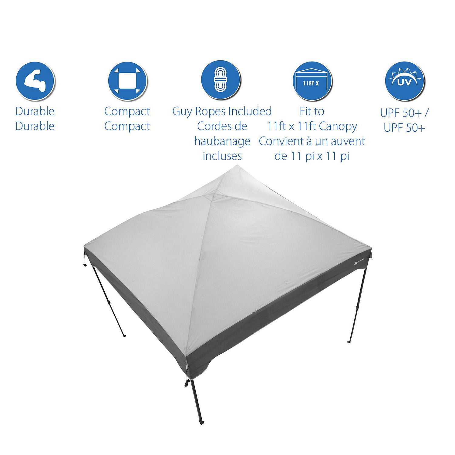 Ozark Trail 11FT x 11FT STRAIGHT LEG CANOPY TOP Walmart