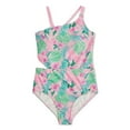 thumbnail image 4 of Justice Girls' One Shoulder One Piece Swimsuit, 4 of 5