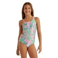 thumbnail image 1 of Justice Girls' One Shoulder One Piece Swimsuit, 1 of 5