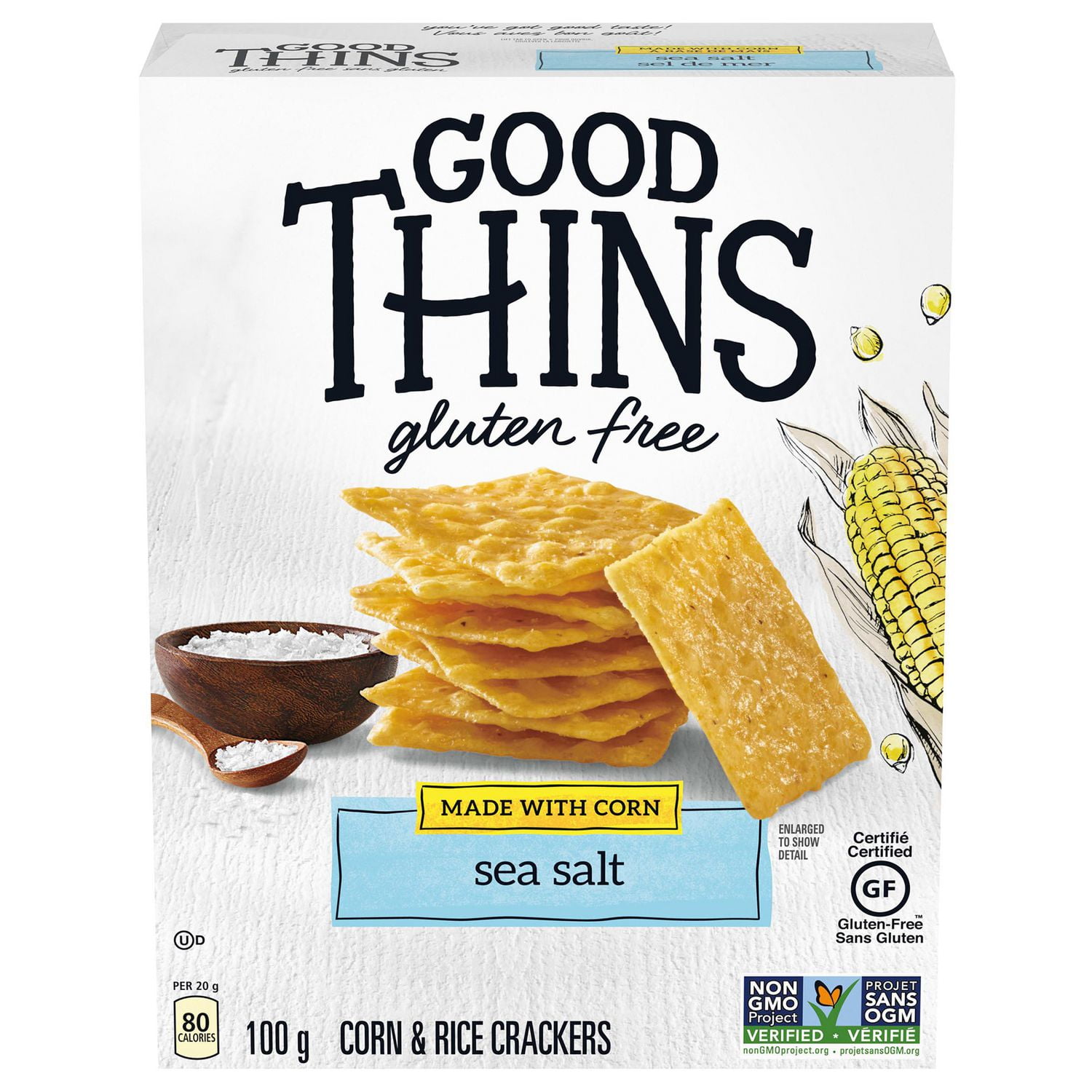 Christie Good Thins Corn Crackers, Sea Salt 