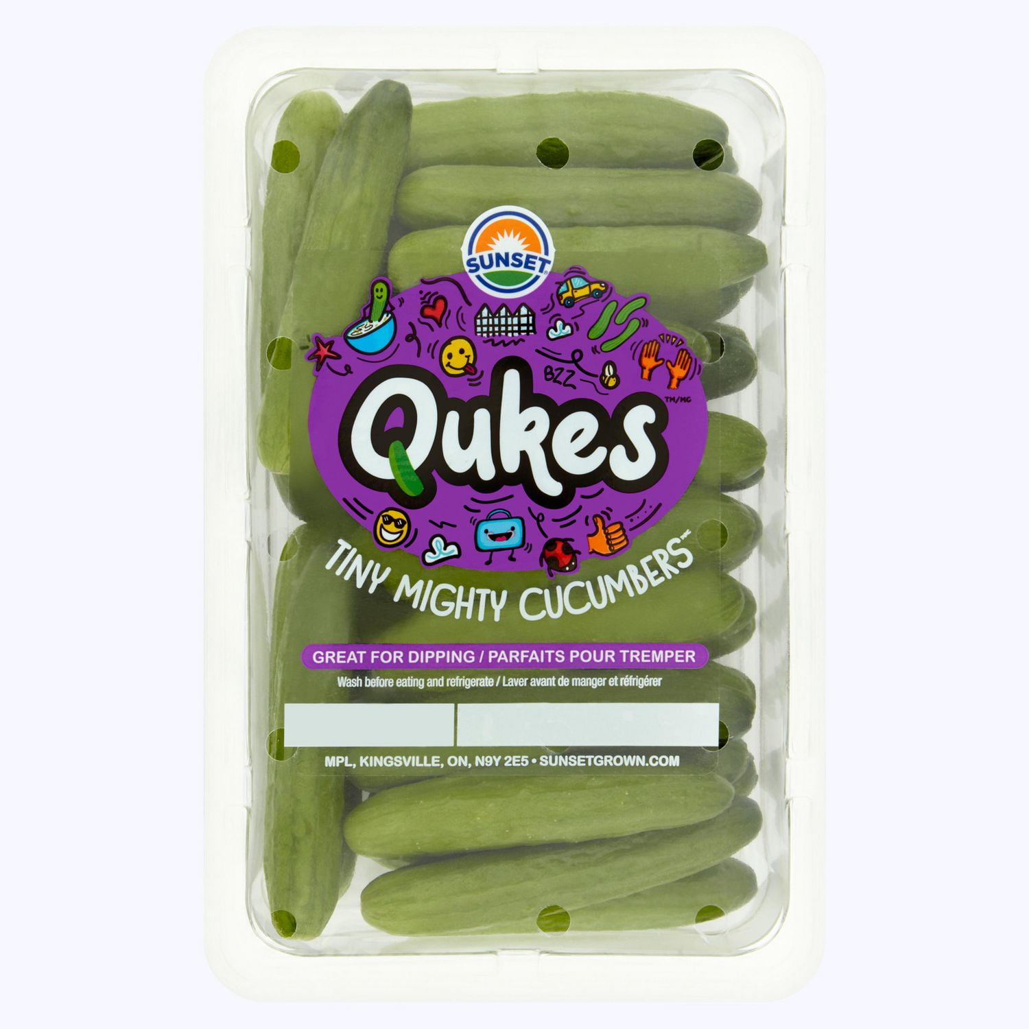 Sunset Qukes Tiny Mighty Cucumbers 12oz, Qukes 12oz Mini Cucumbers