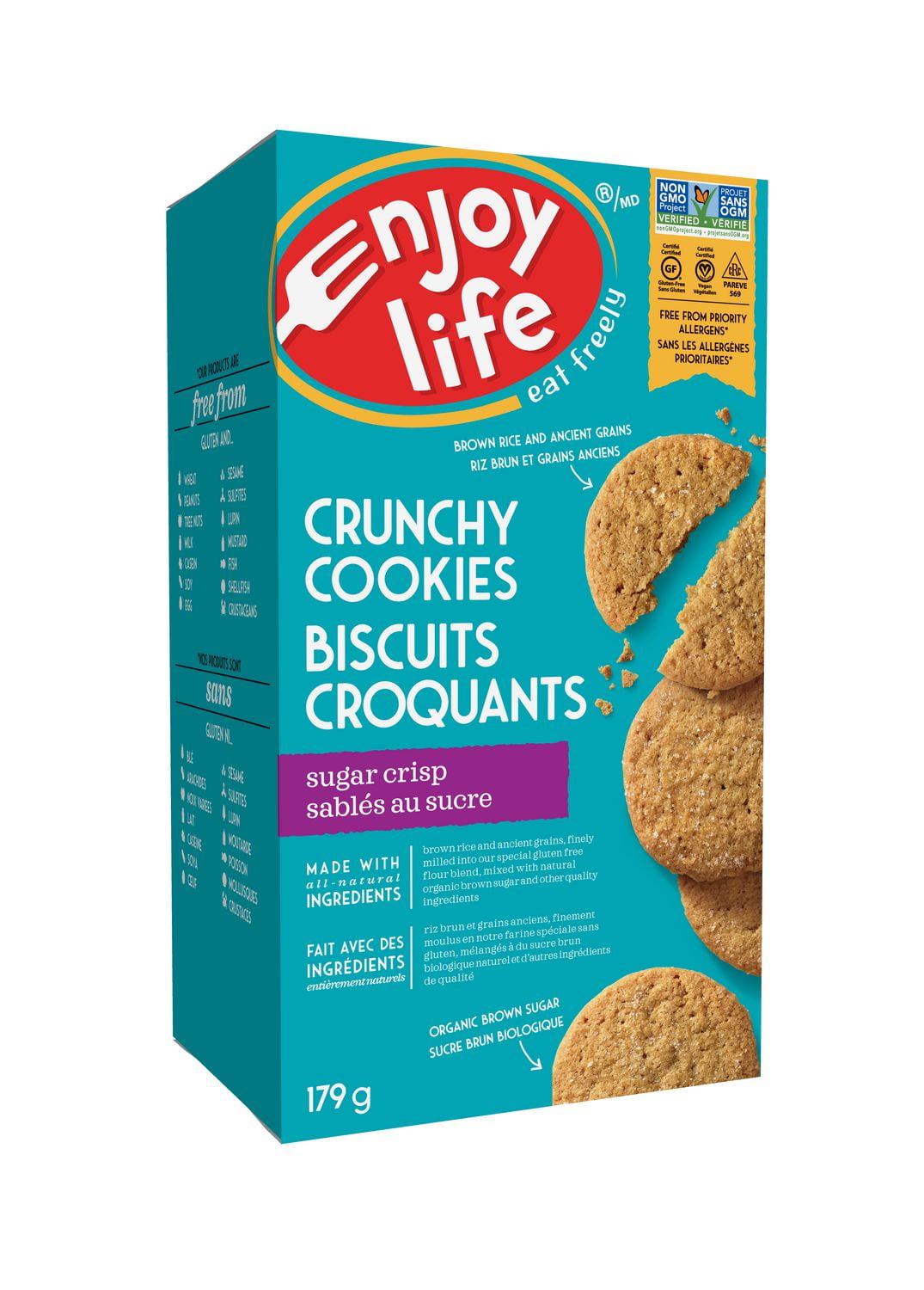 ENJOY LIFE Gluten Free Crunchy Cookies Sugar Crisp Walmart Canada