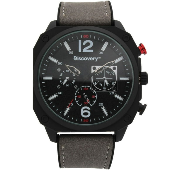 Discovery Men’s Multi-Function Analog Watch – Black Fashion Dial / Grey Strap