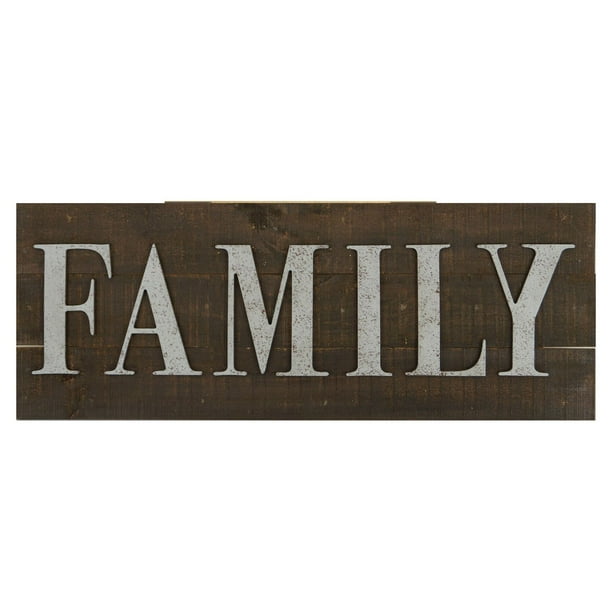 Plaque famille en bois hometrends
