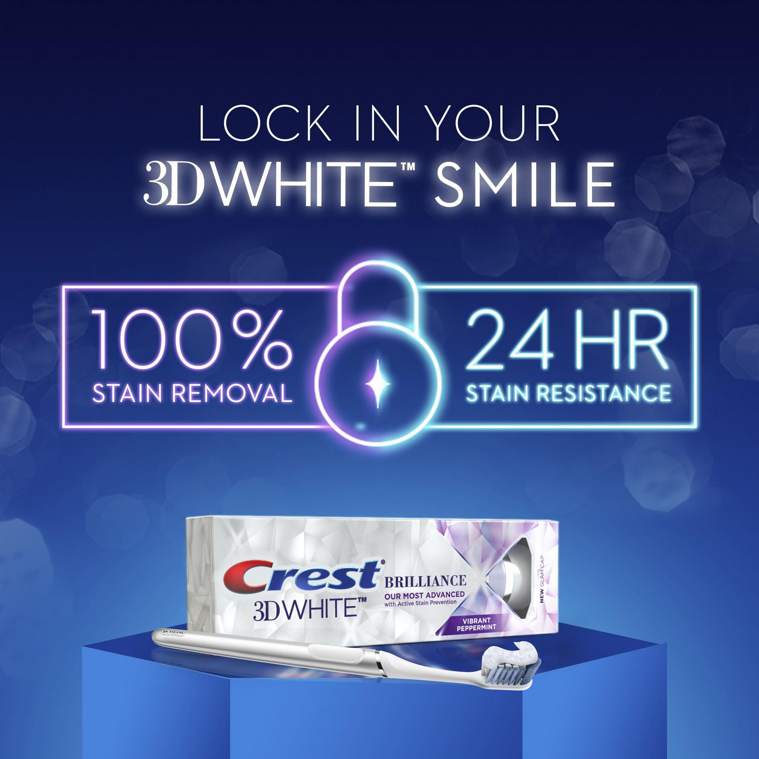 Crest 3D White Brilliance Toothpaste Vibrant Peppermint