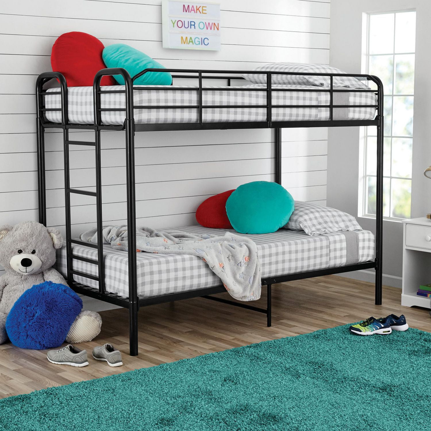 Metal bunk beds at on sale walmart