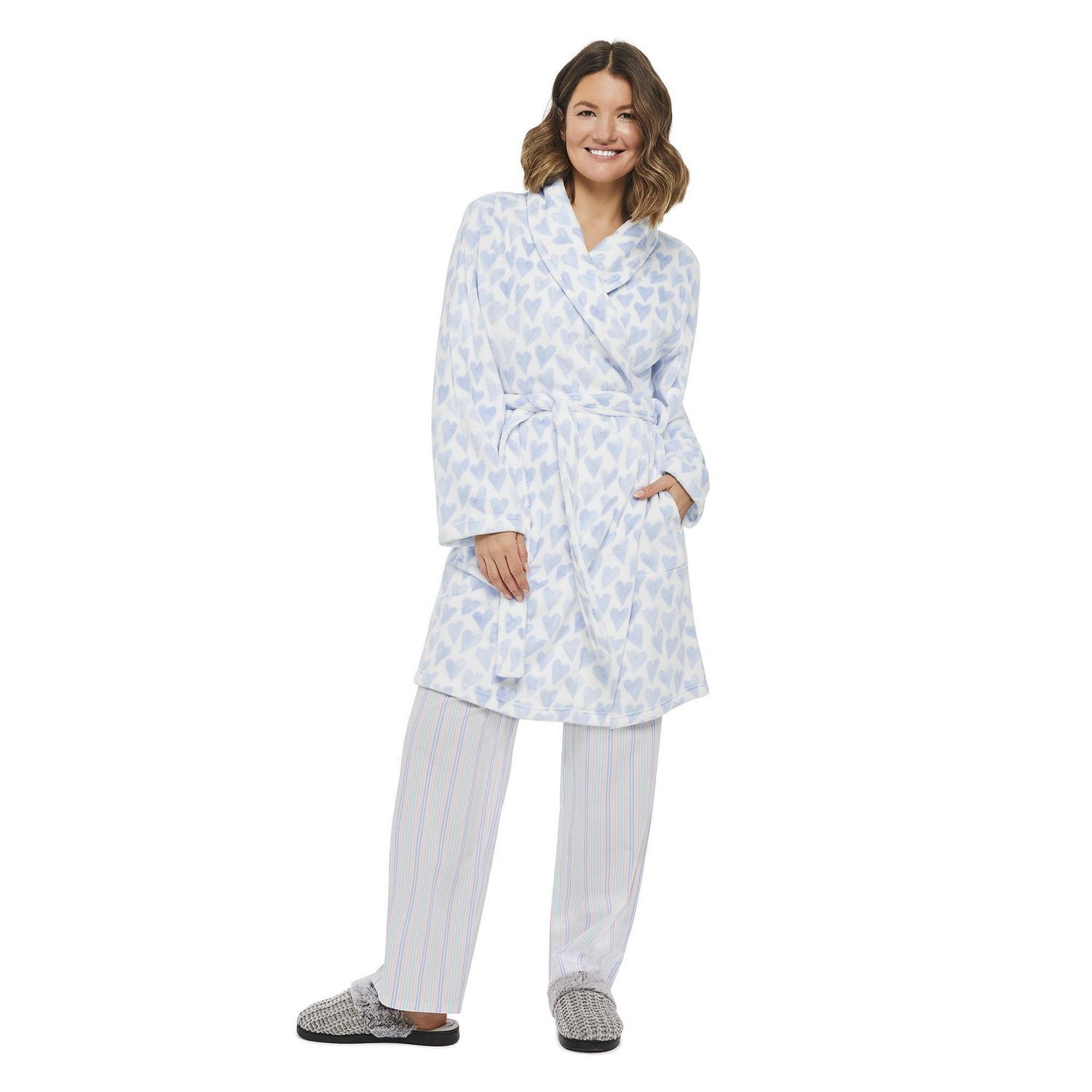 Robe de chambre en peluche George pour femmes Walmart