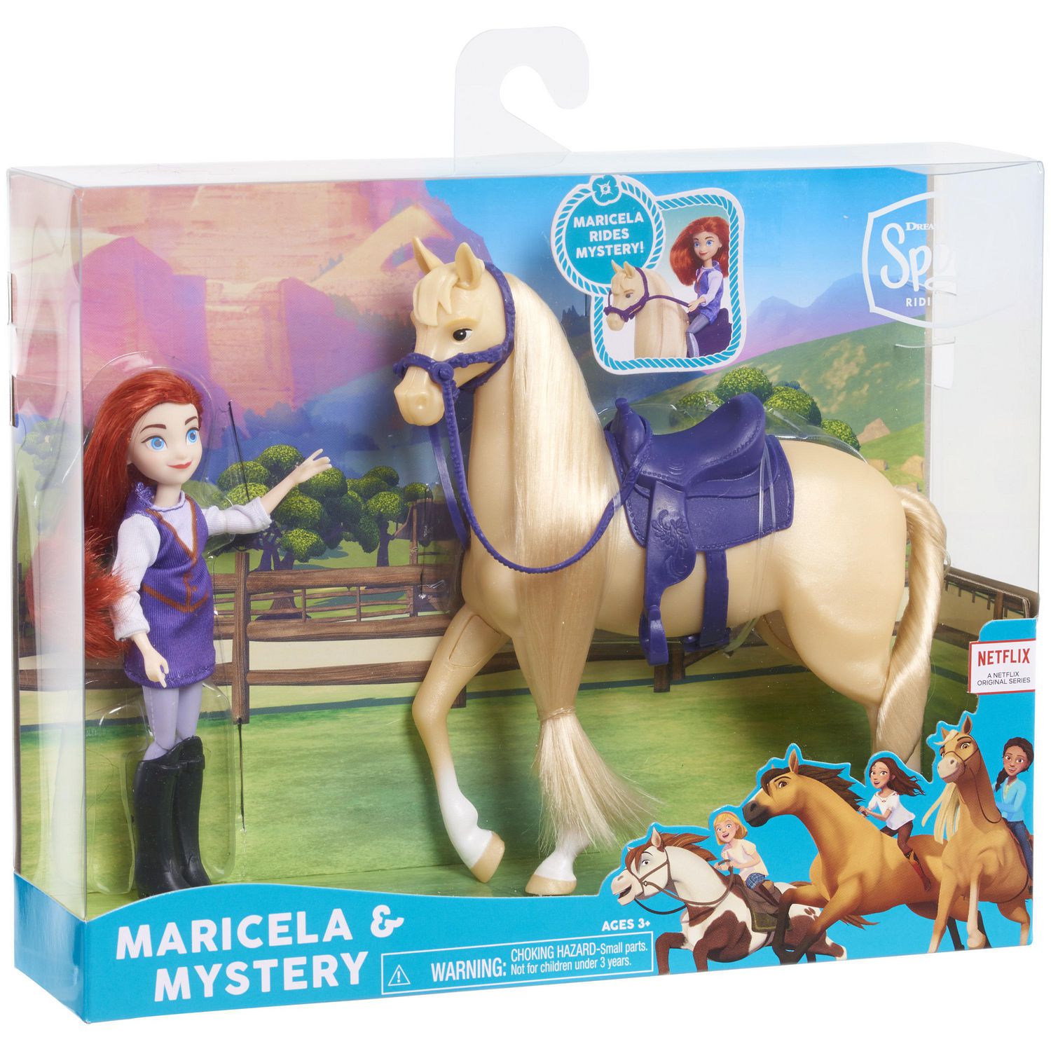 Jeu Jouet Personnage Cheval Spirit Marron pour Petite Fille 3 Ans