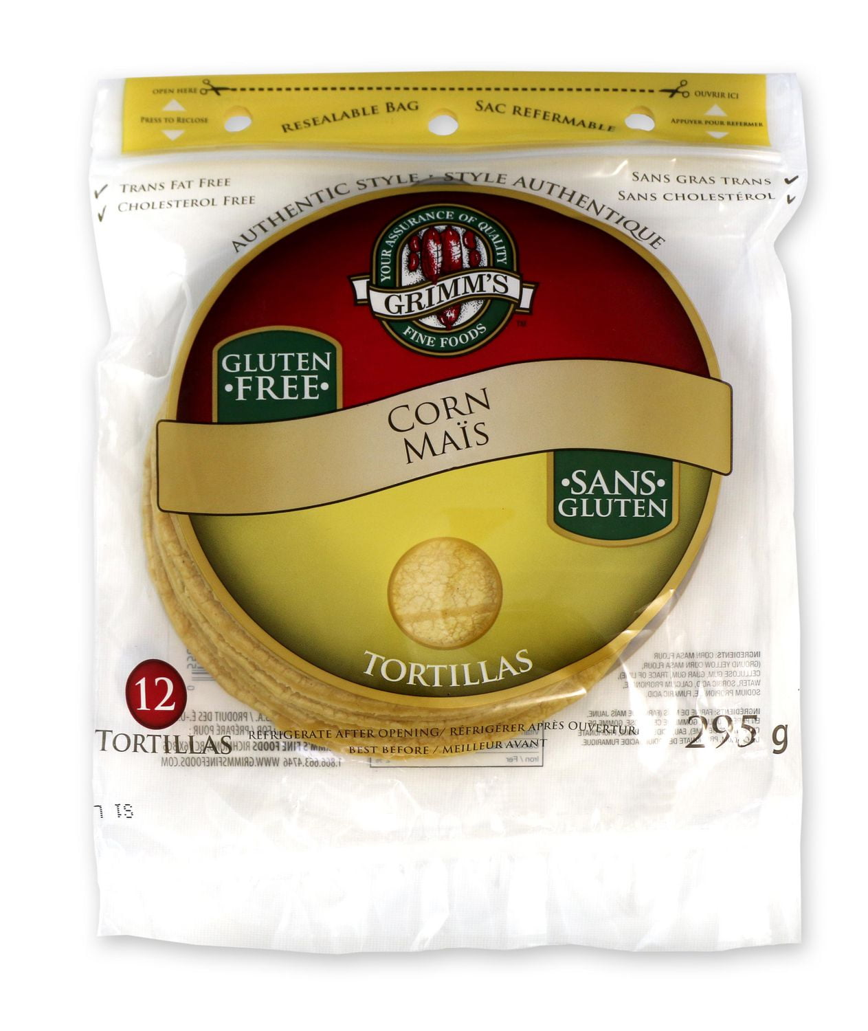 Grimm's Gluten Free Corn Tortillas Walmart Canada