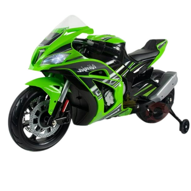 Moto électrique Kawasaki 6V rose Injusa : King Jouet, Motos électriques  Injusa - Jeux d'extérieur