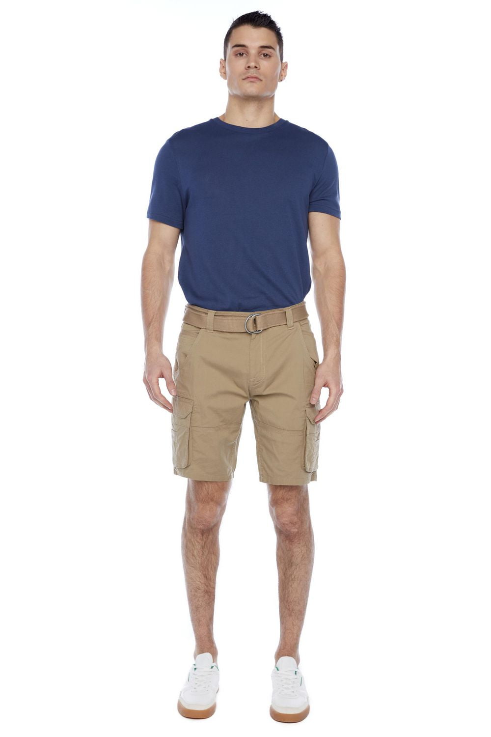 Jeaniologie ™ Men's Belted Cargo Short - Beige