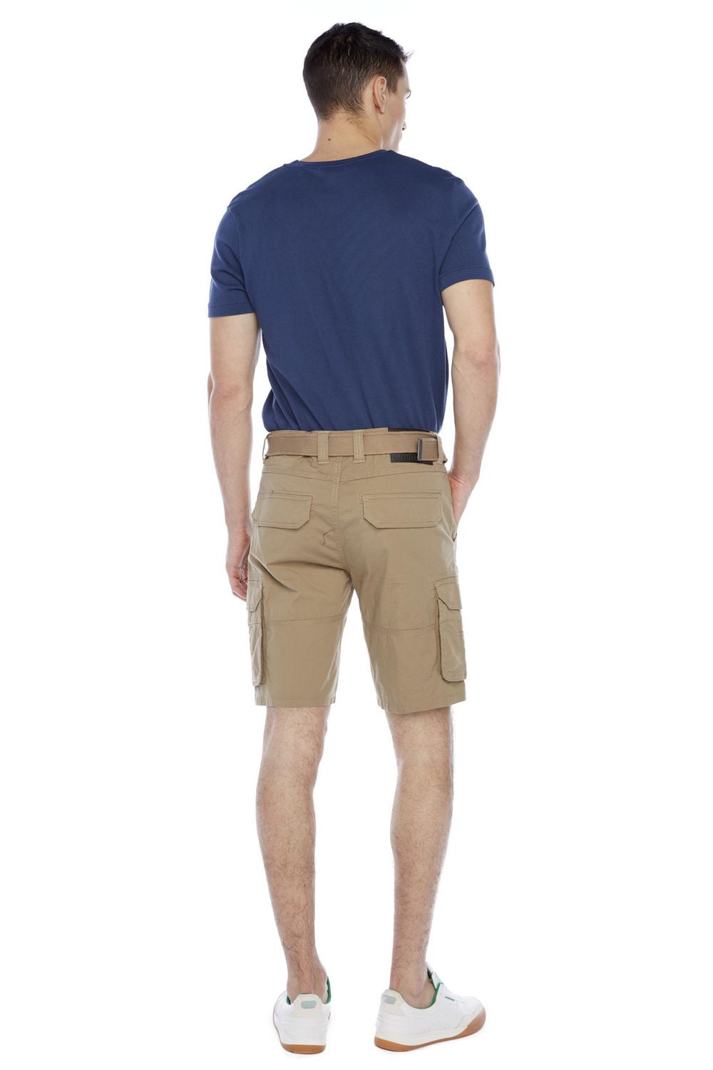 Jeaniologie ™ Men's Belted Cargo Short - Beige