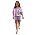 thumbnail image 1 of Peanuts Snoopy Ladies' Short Sleeve Boxer PJ Set, 1 of 2