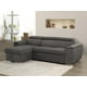 Sofa modulaire avec canapé-lit et chaise de rangement Bentley, gris – image 1 sur 6
