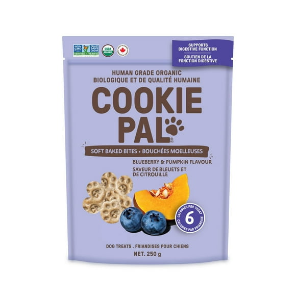 Pumpkin and Blueberry Soft Baked 250g Dog Treat, Organic soft baked dog treat