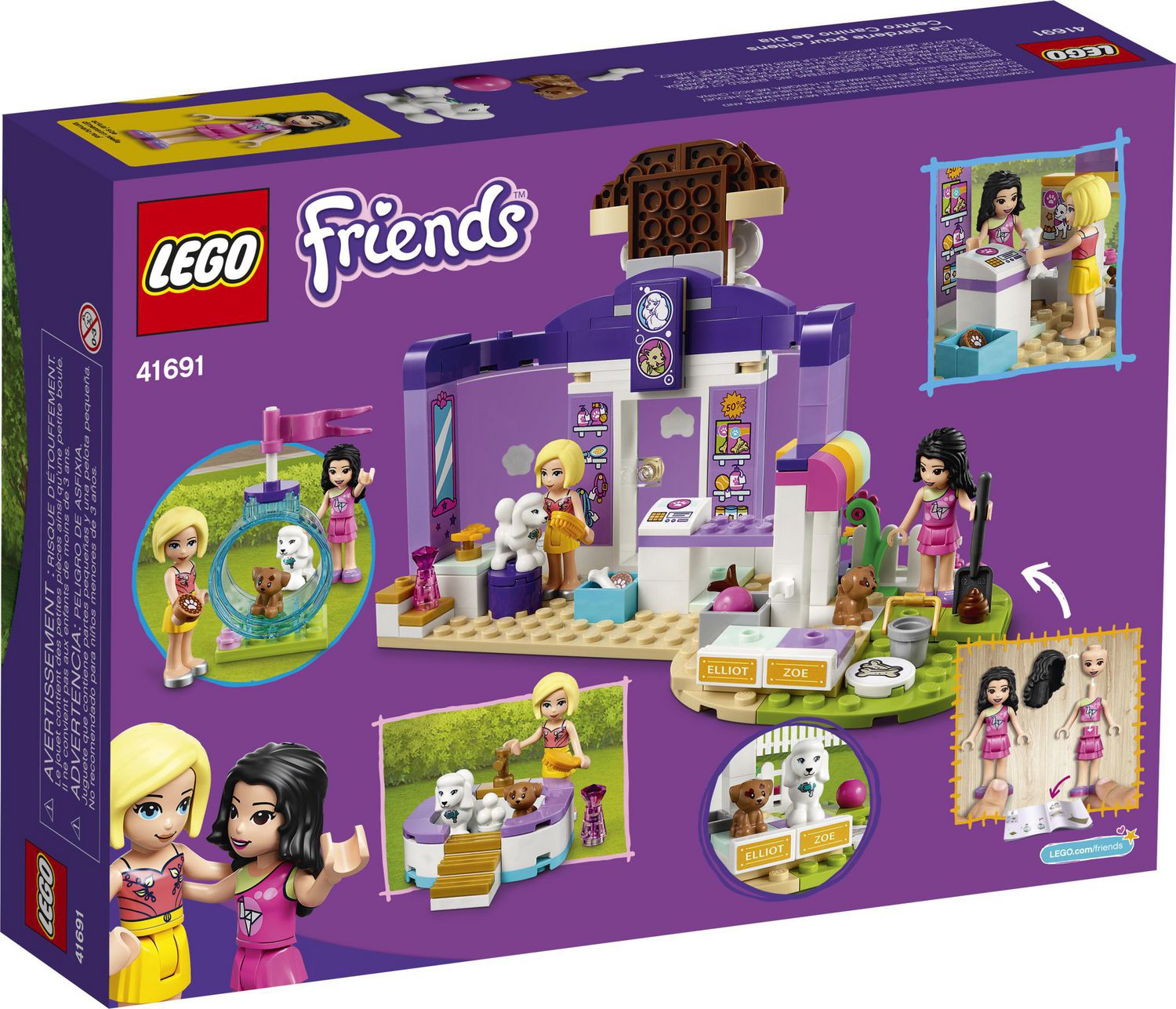 221 Pieces Comes with 2 Mini-Dolls and 2 Toy Dog Figures New 2021 LEGO Friends Doggy Day Care 41691 Building Kit; Birthday Gift for Kids 