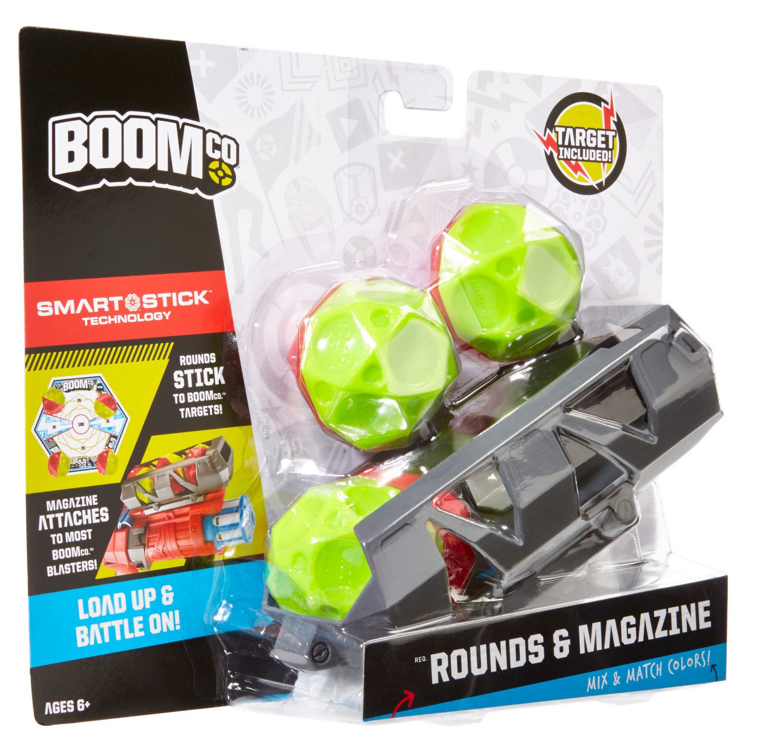 New BoomCo Shield Shots Set w/ Smart Stick Rounds Outdoor Play Official 