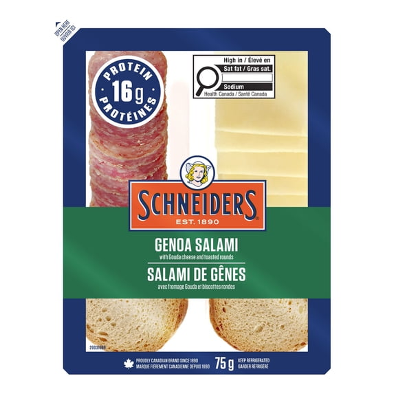 Schneiders Dry Cured Genoa Salami Snack Kit, 75 g