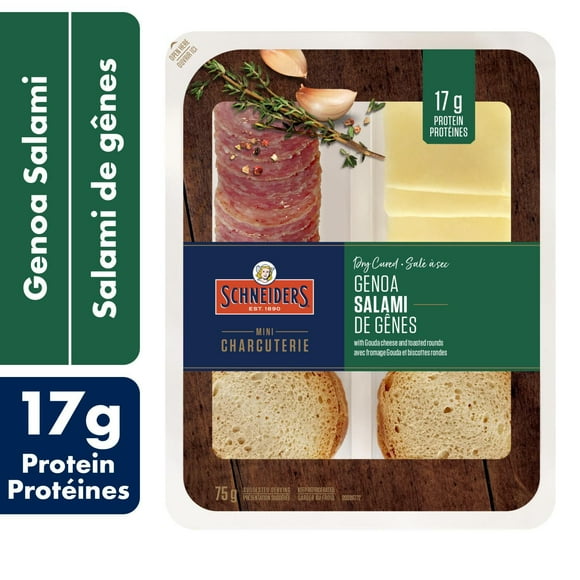 Schneiders Dry Cured Genoa Salami Snack Kit, 75 g