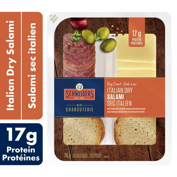 Schneiders Dry Cured Italian Dry Salami Snack Kit, 75 g