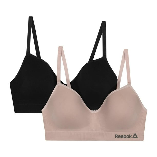 Reebok Ladies' Underwear 2 Pack Performance Seamless Molded Bralettes