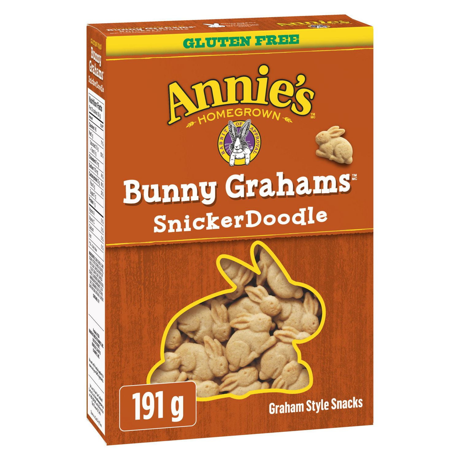 Annie's Homegrown Gluten Free Bunny Grahams SnickerDoodle Walmart Canada