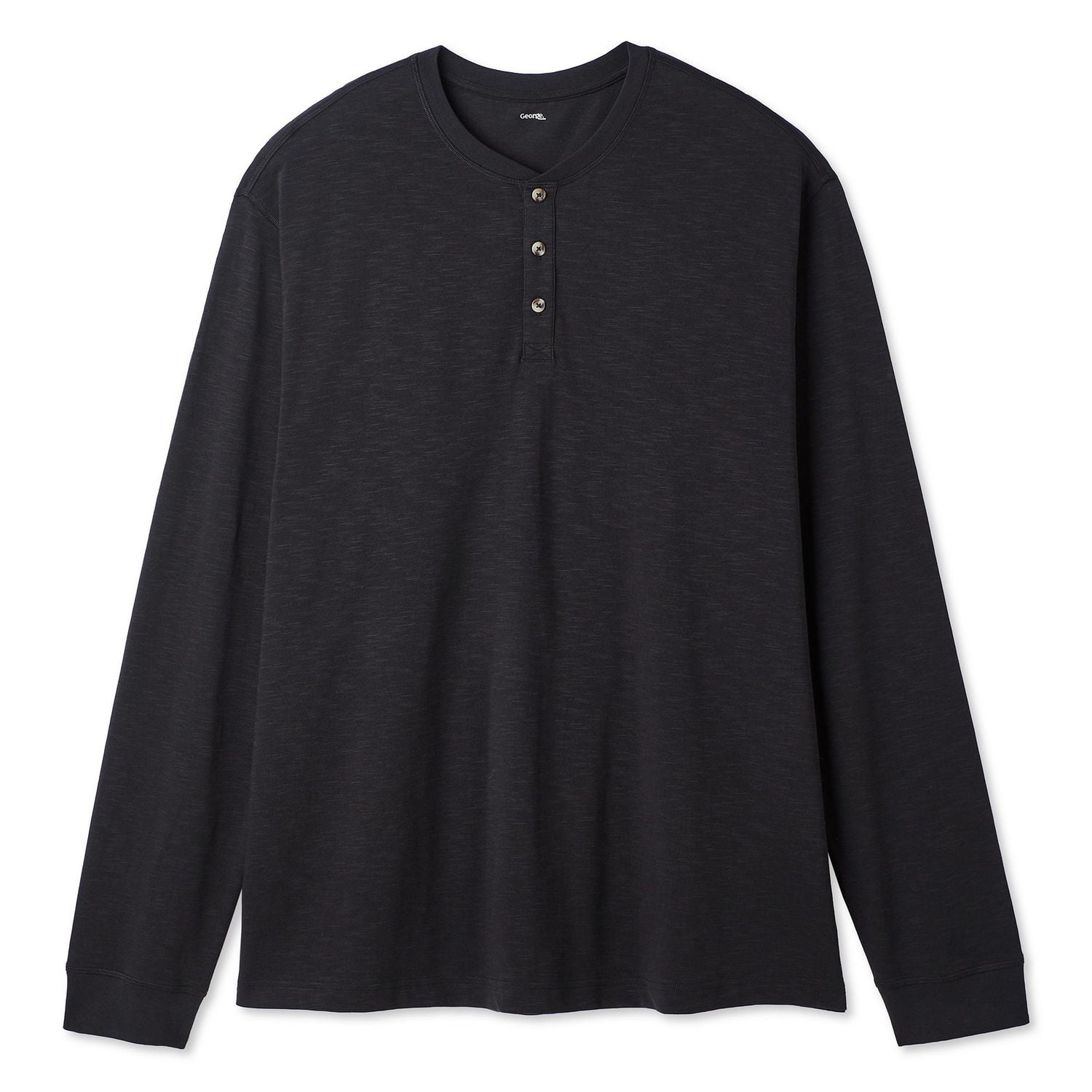 T-shirt henley à manches longues George Plus pour hommes