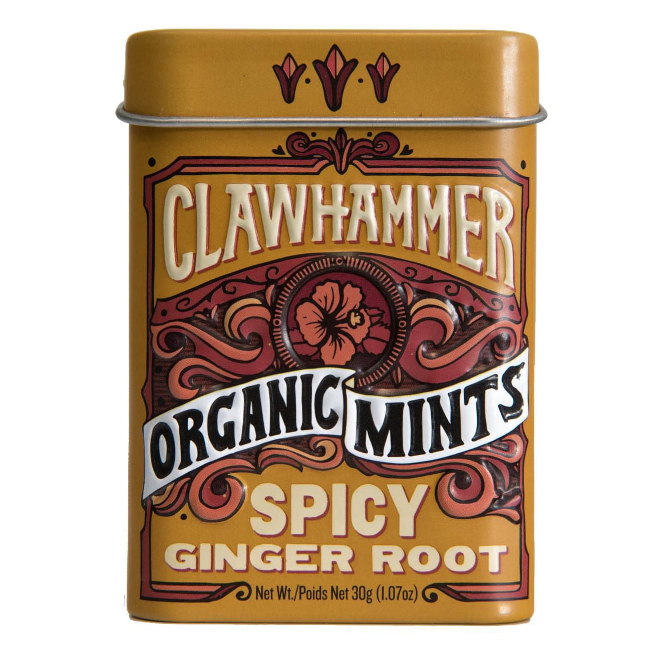 Clawhammer Certified Organic Mints Spicy Ginger Root For The