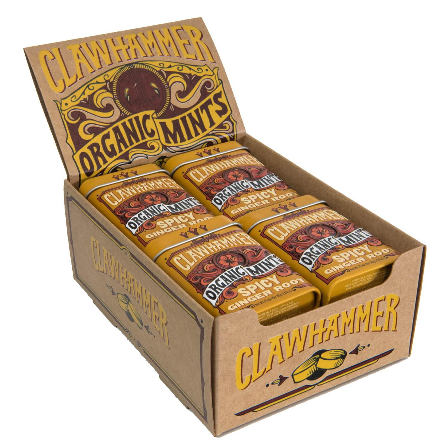 Clawhammer Certified Organic Mints Spicy Ginger Root For The Strong And Spicy Mint Lover