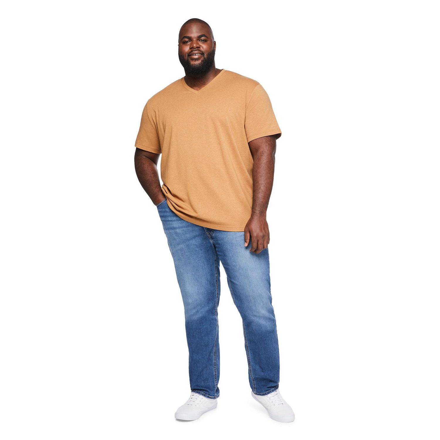 George Big Men's Stretch V-Neck T-Shirt