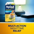 thumbnail image 3 of NyQuil Hot Remedy Cold, Flu & Congestion Medicine, Nighttime, Relief for Fever & Headache, Sore Throat Pain, Nasal Congestion, Runny Nose, Cough, Multi-Action, Honey Lemon Flavoured, 8 Powder Packets, 3 of 9