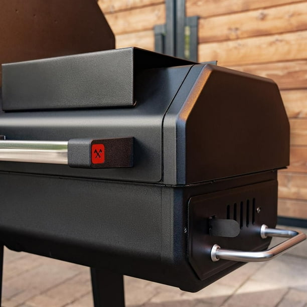 Oakford 1150 Pro Offset Smoker and 3-Burner Propane Gas Grill