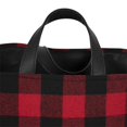 thumbnail image 4 of Canadiana Buffalo Check Storage Tote Red/Black, 4 of 5