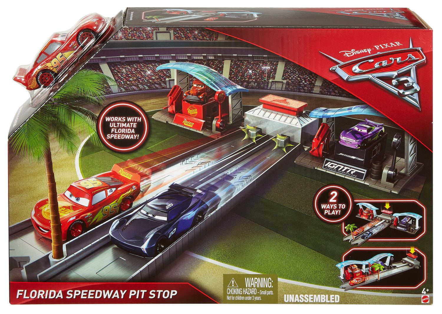Disney Pixar Cars Piston Cup Motorized Garage Online, SAVE