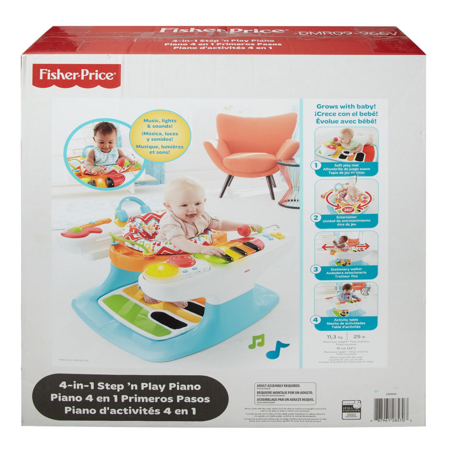 fisher price stationary walker