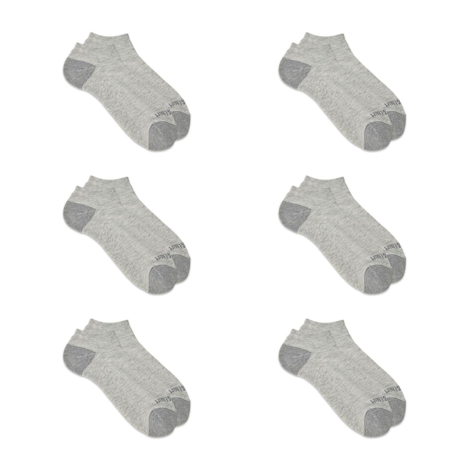 Fruit of the Loom Men's Dual Defense Low Cut Socks 6 Pairs, Men's Low Cut Socks 6 Pairs