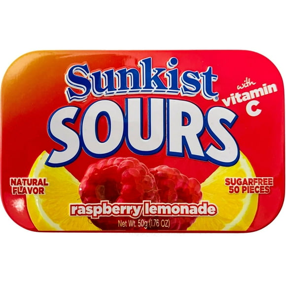 Sunkist Sours with Vitamin C - Raspberry/Lemonade, A Deliciously Fruity Source of Vitamin C