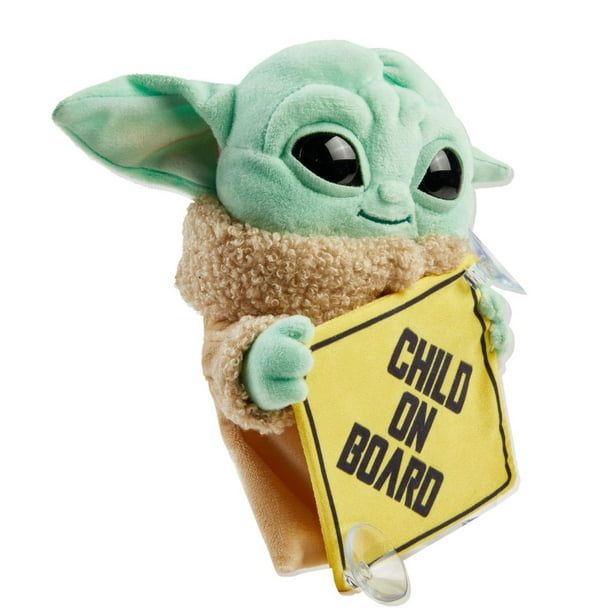 Baby Yoda plush in his cot • Magic Plush