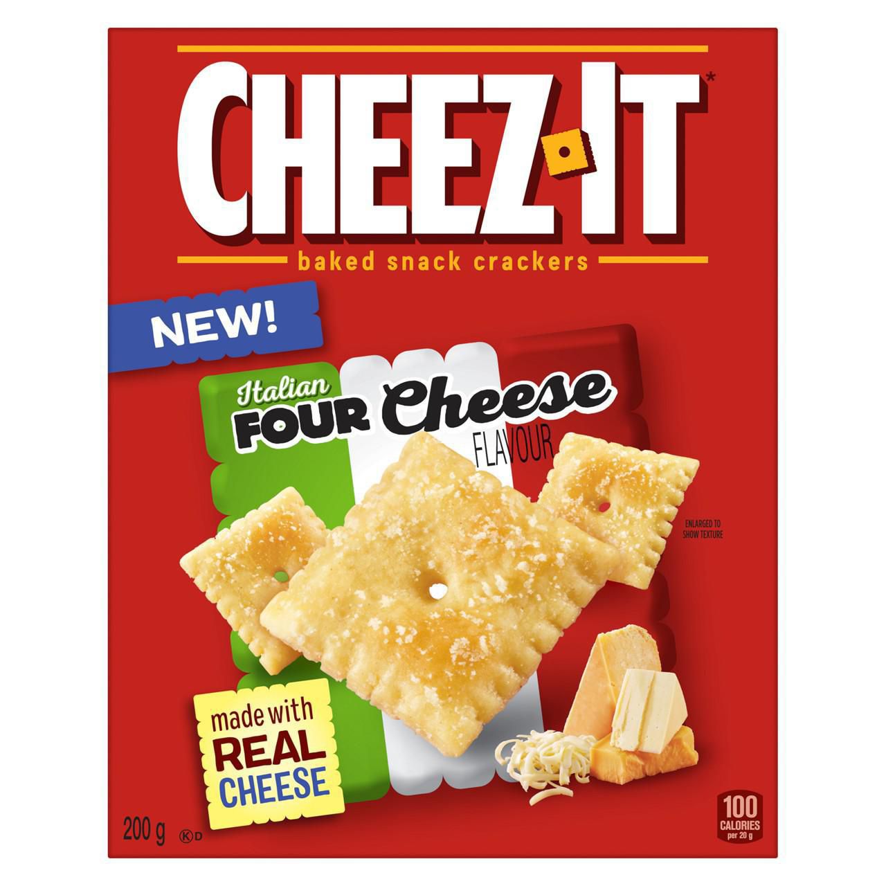 Cheez-It Baked Snack Crackers Italian Four Cheese Flavour 200g ...