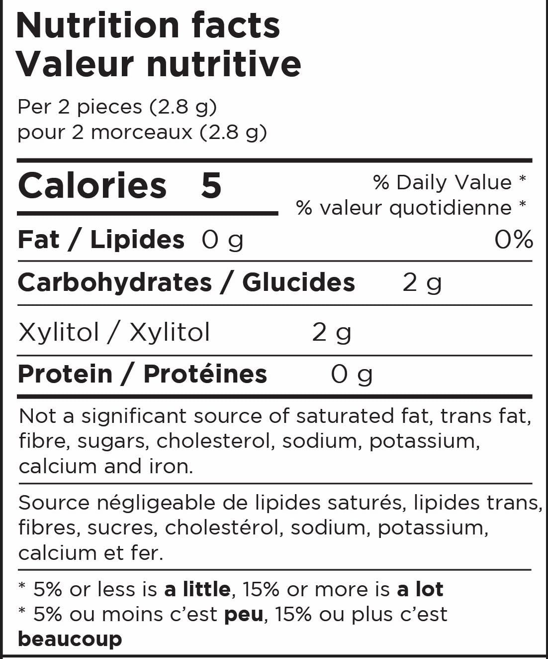 PUR Gum Chewing Gum Sans Sucre au Xylitol - Arôme Naturel de Cannelle - 9 Pièces (Lot de 1)