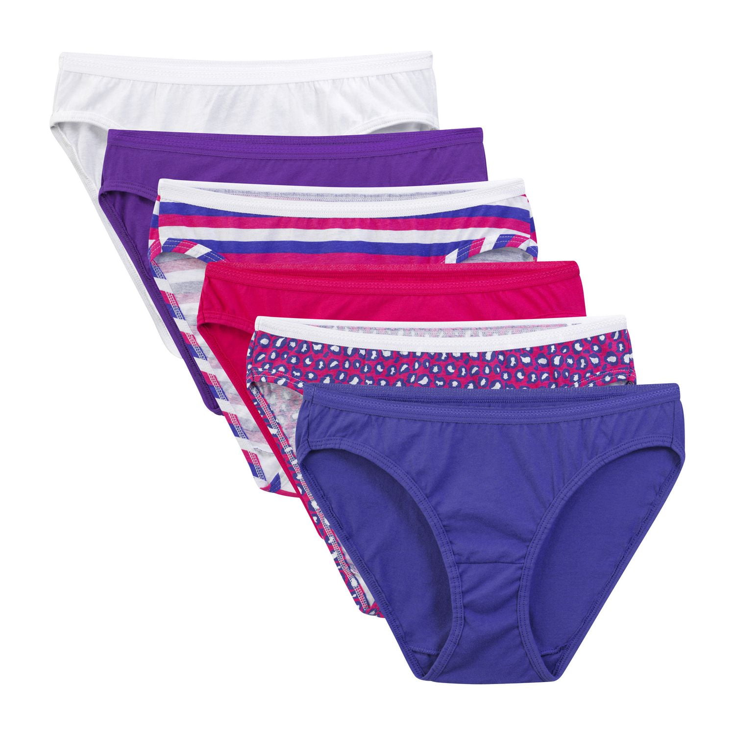 Fruit of the Loom Ladies' Cotton Bikini Panties, 6-Pack 