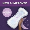 thumbnail image 4 of Poise Incontinence Pads for Women, 8 Drop, Overnight Absorbency, Extra-Coverage, 36Ct, 4 of 7