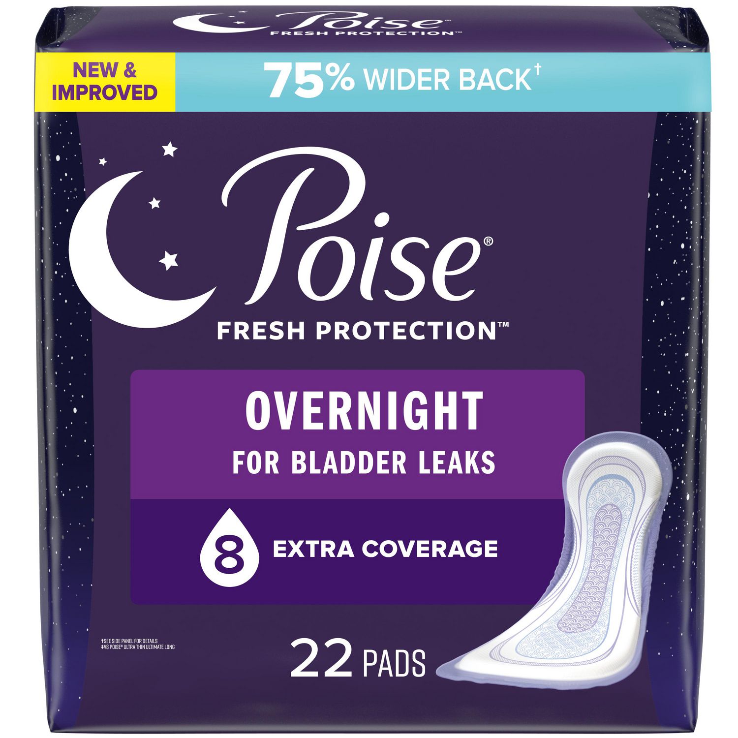 Save on Poise Incontinence Pads Moderate Absorbency Long Length Order  Online Delivery