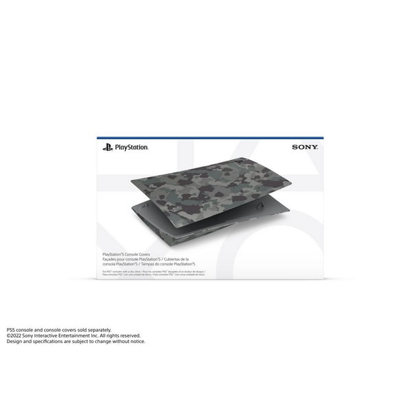 Manette de jeu sans fil DualSense™ pour PlayStation®5 - Camouflage Gris  PLUS Couvercles pour console PS5™ – Camouflage Gris 
