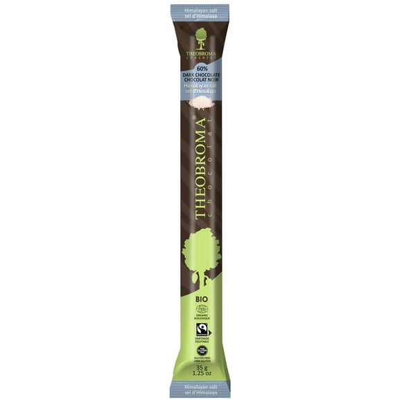 60% DARK CHOCOLATE BATON WITH HIMALAYAN SALT, 60% dark chocolate & Himalayan salt baton