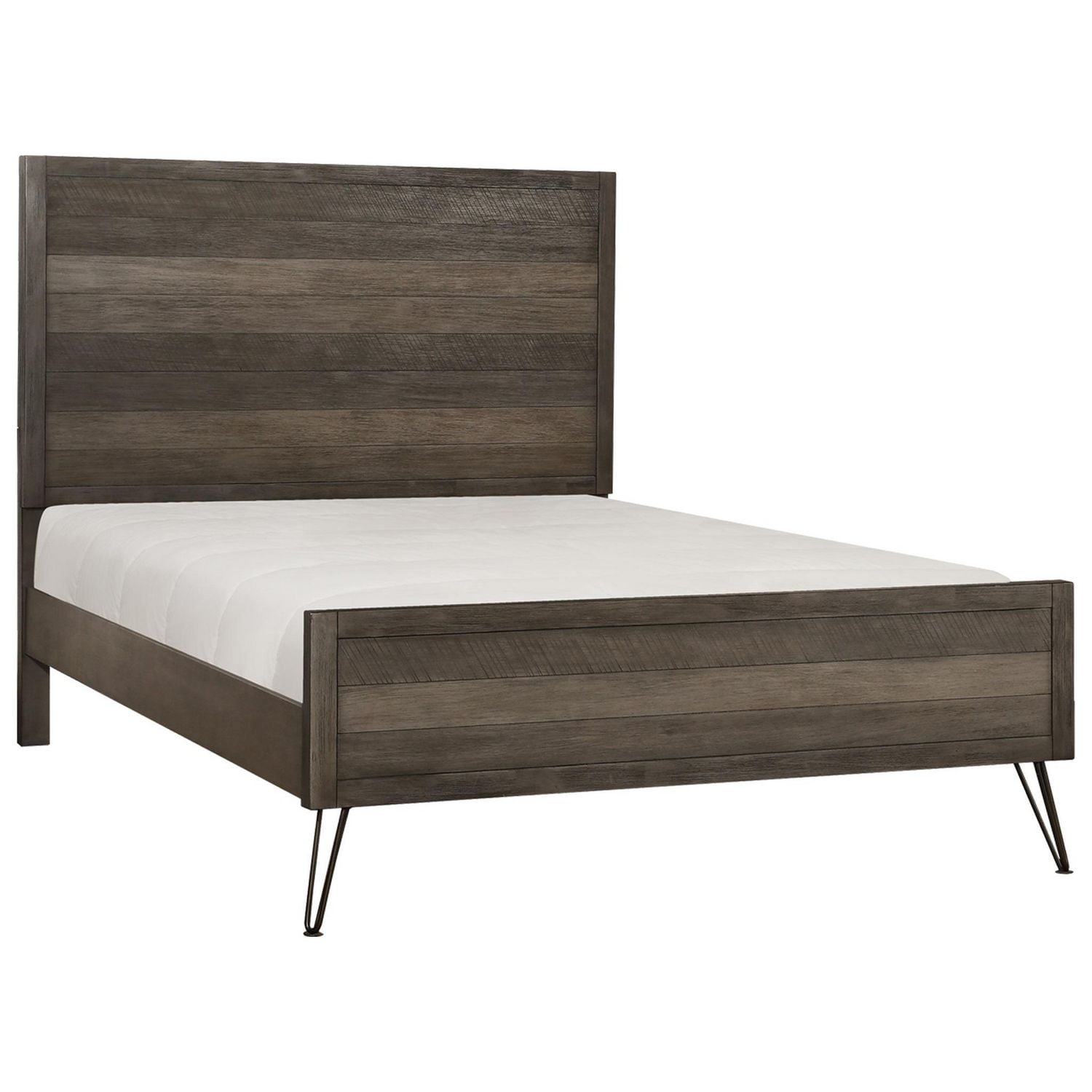 Topline Home Furnishings Grey Wood King Bed Walmart Canada