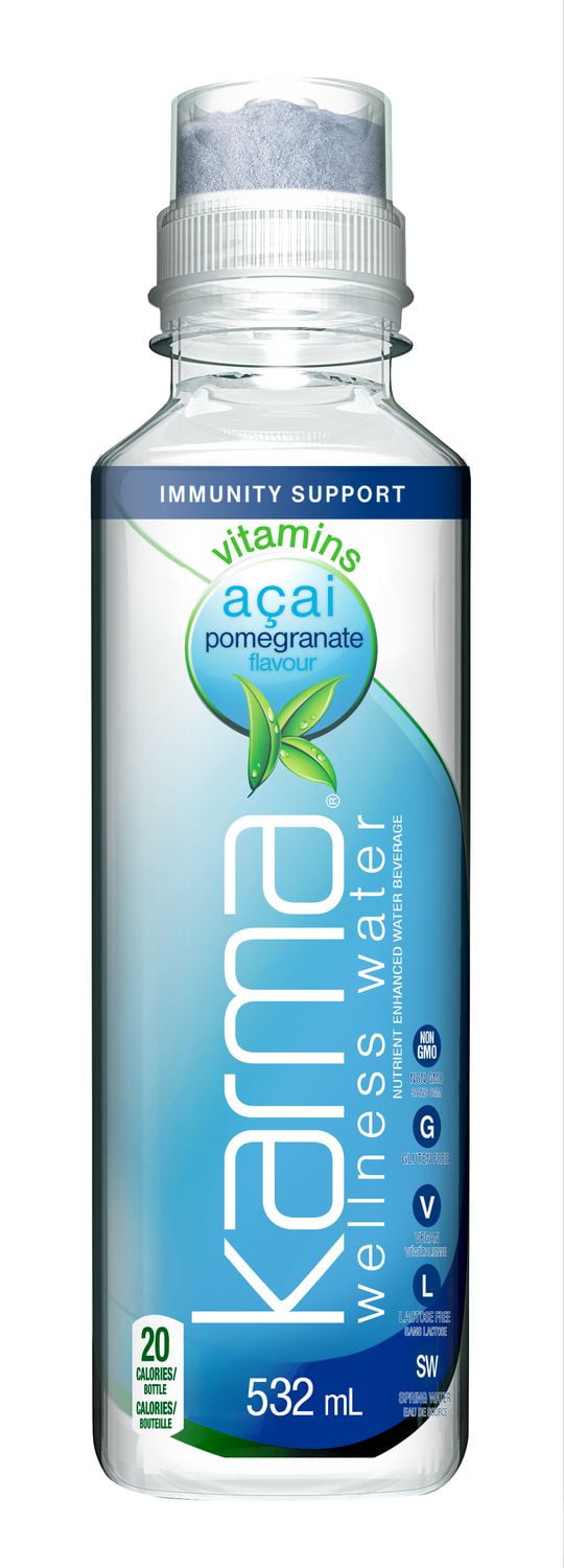 Karma wellness water Açai Pomegranate 532mL, Immunity Support Walmart