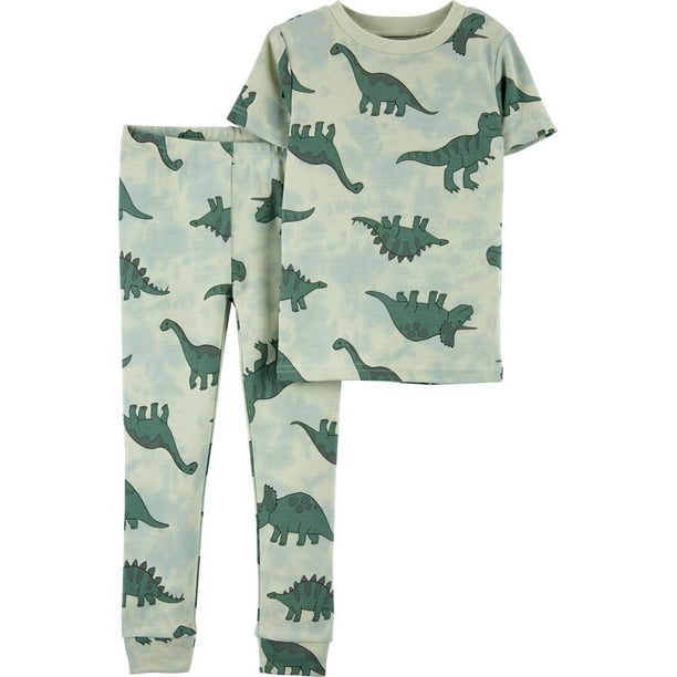 Carter's 4pc Toddler Boy Blue Dino Pajama Set main image 0