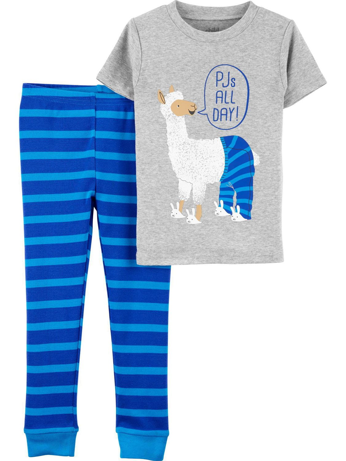 Child of Mine made by Carter s Toddler Boys 2 piece Pajama Llama Walmart